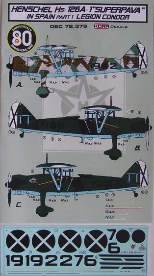 Henschel HS126A-1 Superpava in Spain Part 1 (Legion Condor)  DEC72375