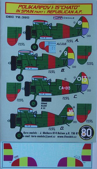 Polikarpov I-15 Chato in Spain Part 1 (Republican AF) DEC72380