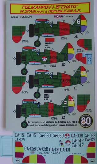 Polikarpov I-15 Chato in Spain Part 2 (Republican AF) DEC72381