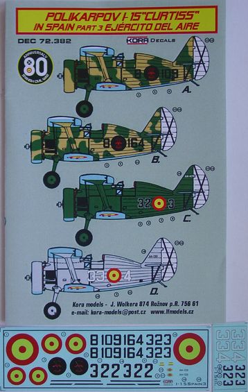 Polikarpov I-15 Chato "Curtiss" in Spain Part 3 (Ejercito del aire) DEC72382