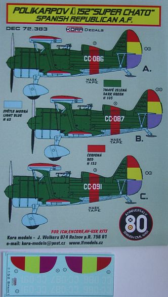 Polikarpov I-152 Super Chato in Spain Part 1 (Republican AF) DEC72383
