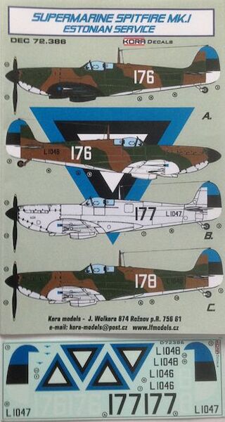 Supermarine Spitfire MK1 in Estonian Service DEC72386