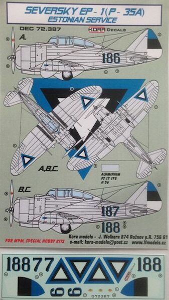 Seversky EP-1 (P35) in Estonian Service  DEC72387