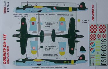 Dornier Do17E (Croatian AF) DEC7244