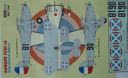 Hawker Fury MK1 (Royal Yugoslav AF) DEC7248