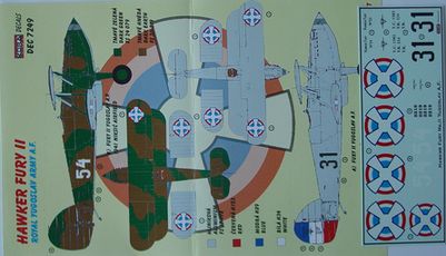 Hawker Fury MK2 (Royal Yugoslav AF) DEC7249