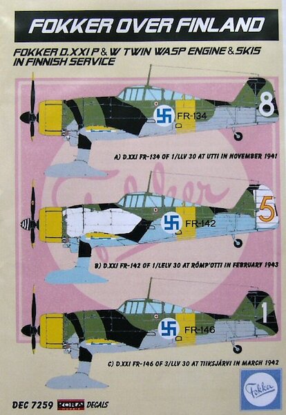 Fokker D21 Twin Wasp & Ski's (Finnish AF) part 1  DEC7259