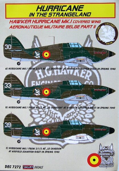 Hawker Hurricane MKI  (fabric wings) (Belgian AF Part 2)  DEC7272