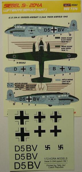 Siebel Si-204A Luftwaffe part I.  DEC7276