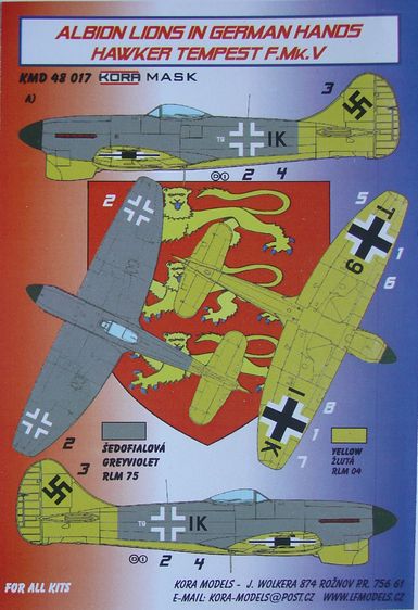 Albion Lions in German Hands; Hawker Tempest MK V KMD48017