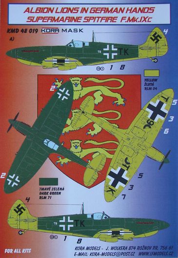 Albion Lions in German Hands; Supermarine Spitfire MKIXc  KMD48019