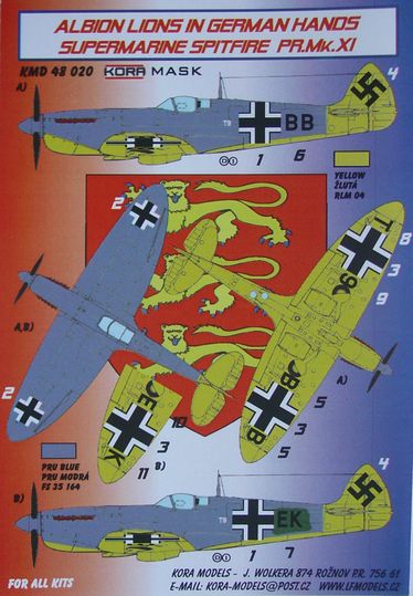 Albion Lions in German Hands; Supermarine Spitfire PR MKXI KMD48020