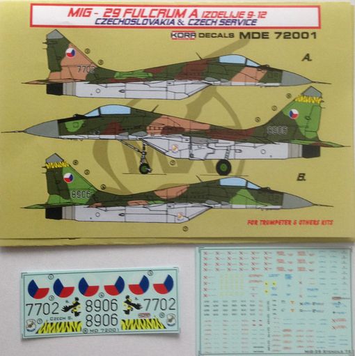 Mikoyan MiG29 Fulcrum A Izdelije 9-12 (Czechoslovak and Czech Service) MDE72001