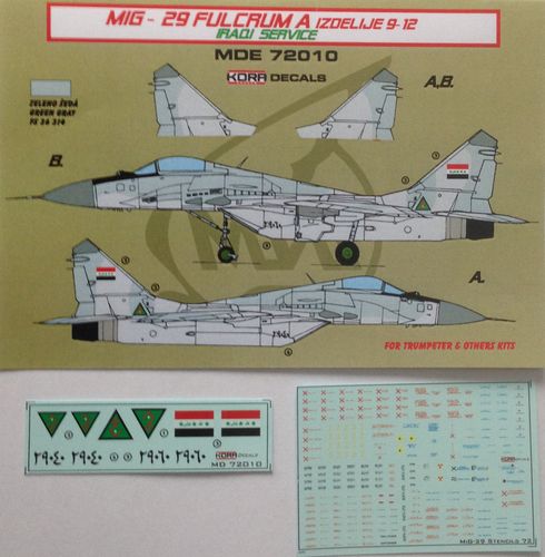 Mikoyan MiG29 Fulcrum A Izdelije 9-12 (Iraqi Service)  MDE72010