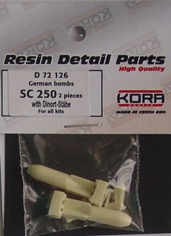 German Bombs SC250 with Dinort Stabe (2x) kOD72126