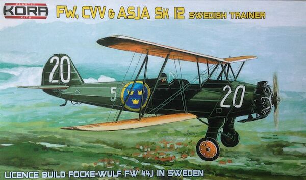 Focke Wulf Fw 44J Stieglitz CVV & ASJA SK 12 Swedish trainer  KPK72040