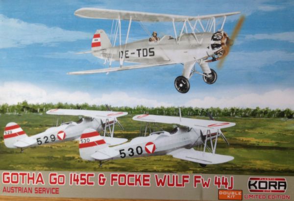 Gotha Go-145C & Focke Wulf Fw 44J Austrian AF (Two kits included)  KPK72068