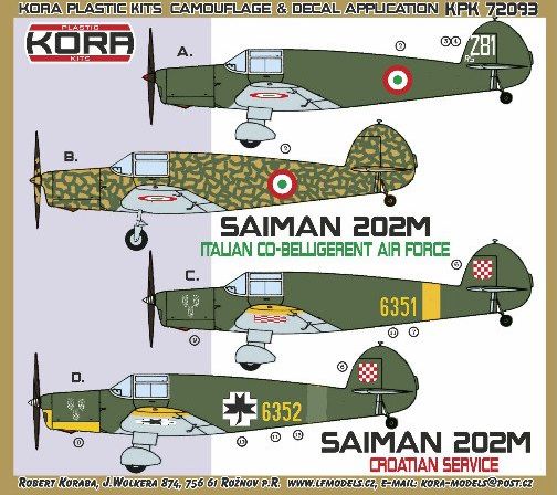 Saiman 202M (Italian Co-Belligerent Service and Croatian Service ) KPK72093