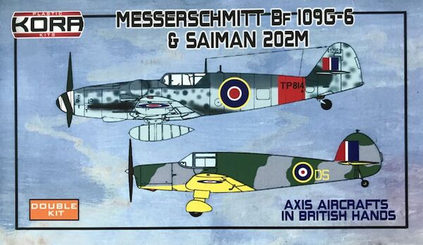 Axis Aircraft in British hands, Messerschmitt BF109G-6 & Saiman 202M in British Hands (2 kits) KPK72095