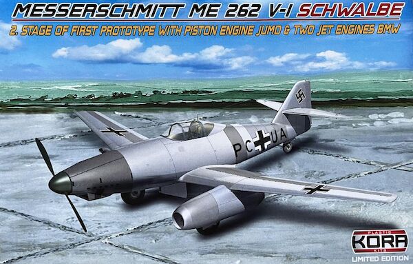 Messerschmitt Me 262V-1 Schwalbe 2.stage with Jumo Piston Engine and 2 BMW jet engines KPK72169