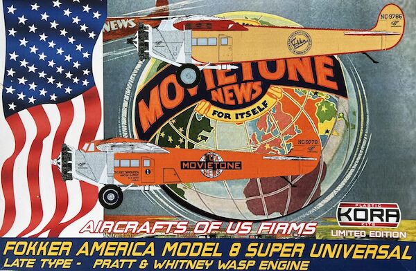Fokker America Model 8 Super Universal  (Late) American Airliner Aircraft of US Firms  KPK72192