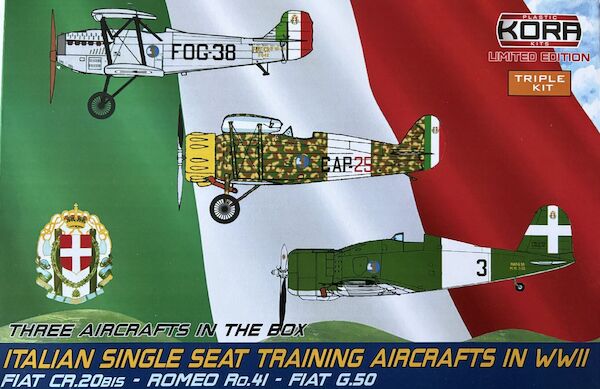 Italian Single Seat Training Aircraft of WWII, (CR.20bis, Ro.41, G.50) KPK72202