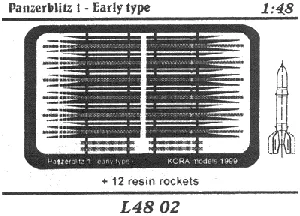 Panzerblitz 1 early type German anti tank rocket  L4802