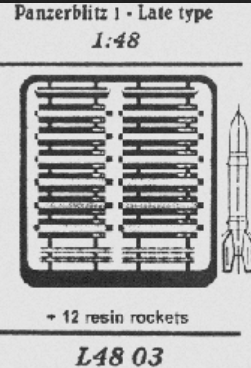 Panzerblitz 1 late type German anti tank rocket L4803