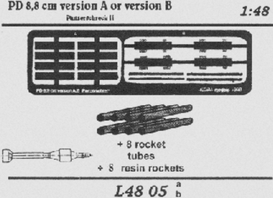 PD8,8cm panzerschreck II Version A L4805A