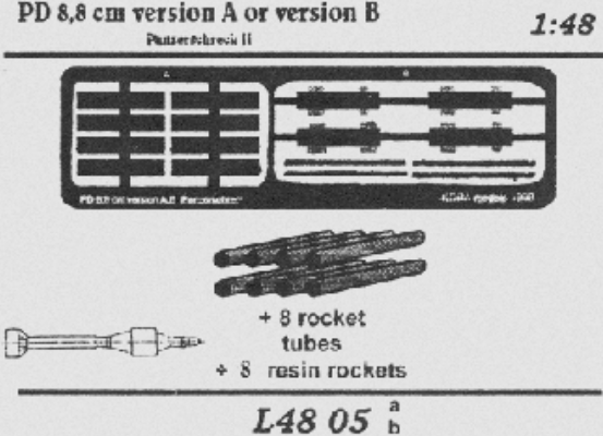 PD8,8cm panzerschreck II Version A  L4805A