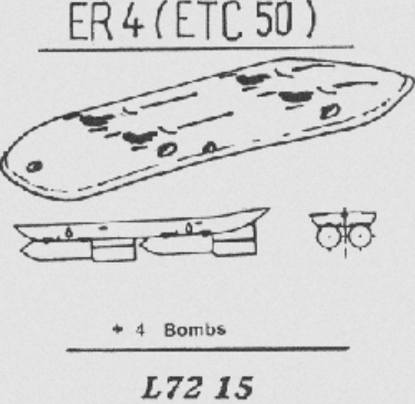 ER4 (ETC50) Bomb Rack L72-15