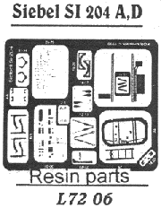 Siebel Si204A/D Interior and exterior Detail set  L7206