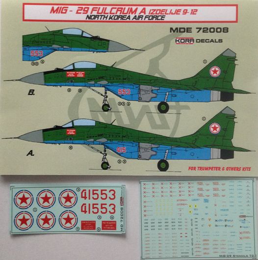 Mikoyan MiG29 Fulcrum A Izdelije 9-12 (North Korean Service) MDE72008