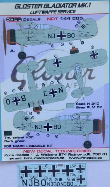 Gloster Gladiator MKI (Luftwaffe Service)  NDT144005