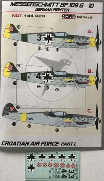 Messerschmitt BF109G-10 in Croatian service Part 1  NDT144023