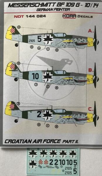 Messerschmitt BF109G-10 in Croatian service Part 2  NDT144024