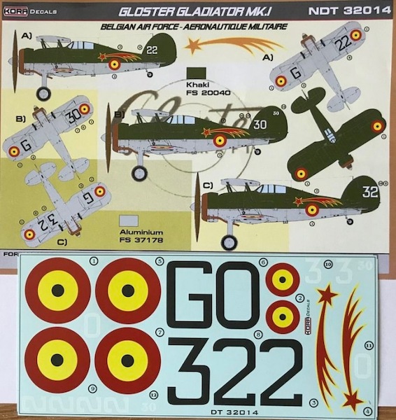 Gloster Gladiator MKI (Belgian AF) NDT32014