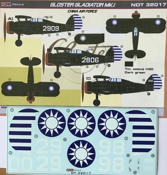 Gloster Gladiator MKI (China AF)  NDT32017