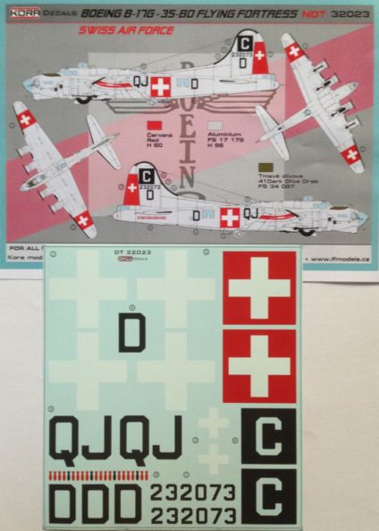 Boeing B17G Flying Fortress (Swiss AF)  NDT32023