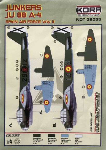 Junkers Ju88A-4 in Spanish WW2 Service NDT32035