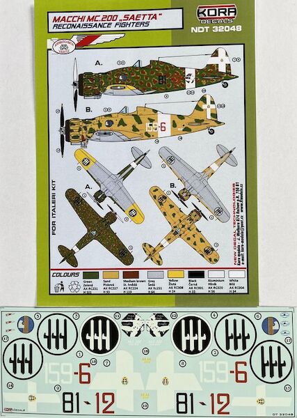 Macchi MC200 SaettaReconaissance Fighters  NDT32048