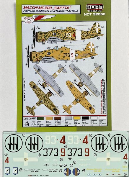 Macchi MC200 Saetta Fighter bombers over North Africa NDT32050