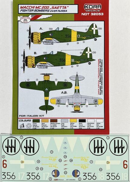 Macchi MC200 Saetta ighter bombers over Russia NDT32053