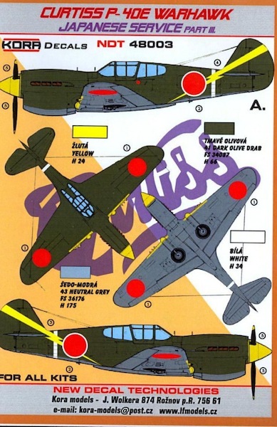 Curtiss P40E Warhawk in Japanese service Prt3 NDT48003