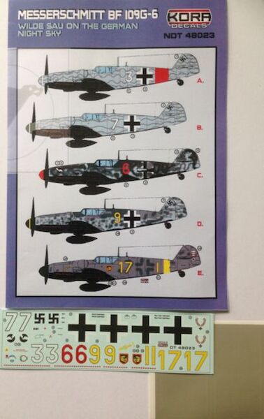 Messerschmitt BF109G-6 Wilde Sau on the German Night Sky NDT48023