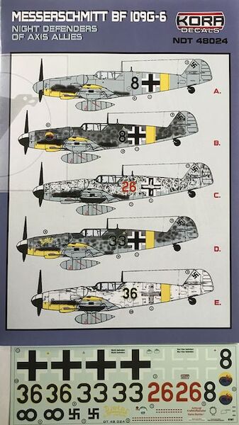 Messerschmitt BF109G-6 Night defenders of Axis Allies NDT48024