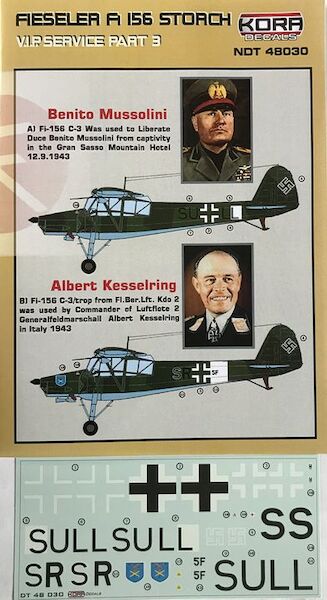 Fieseler Fi156C-3/C-3 Trop Storch VIP service part 3 (Mussolini, Kesselring)  NDT48030