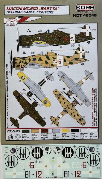 Macchi MC200 'Saetta' Reconaissance Fighters NDT48046