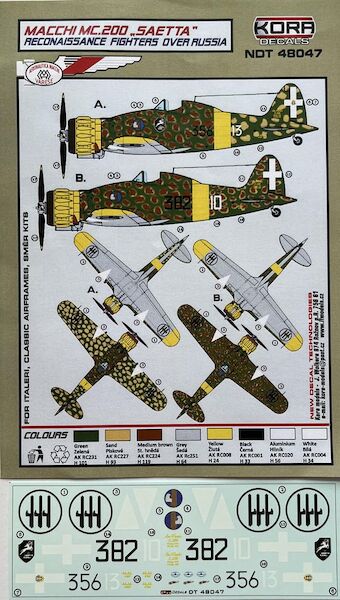 Macchi MC200 'Saetta' Reconaissance Fighters over Russia  NDT48047