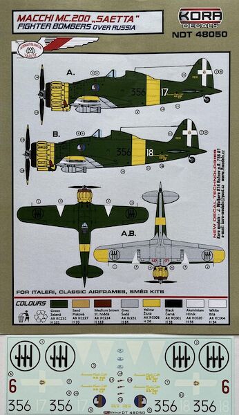 Macchi MC200 'Saetta' Fighter-bombers over Russia  NDT48050